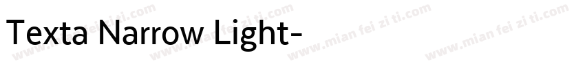Texta Narrow Light字体转换